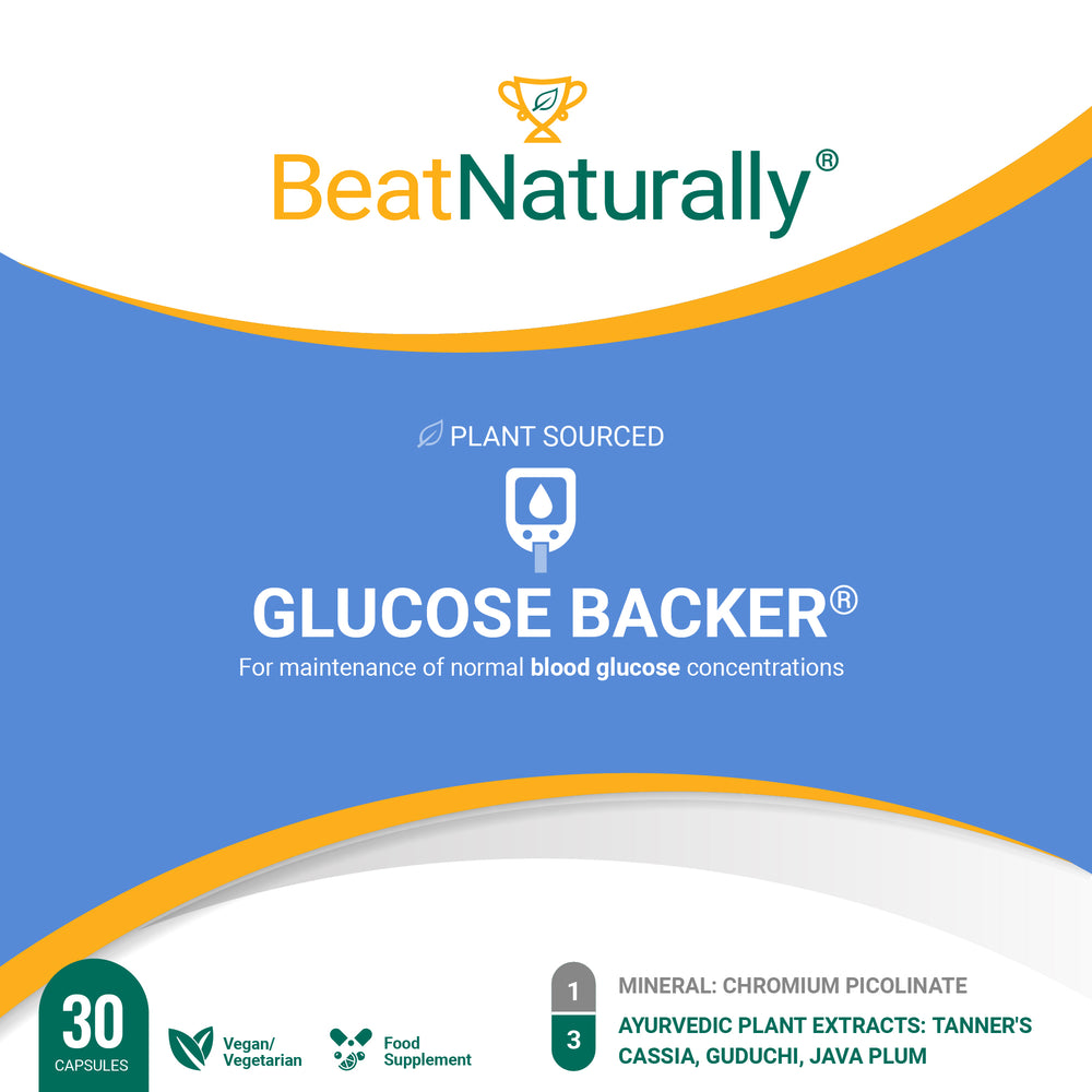 
                  
                    Glucose Backer Supplement with Chromium and Ayurvedic Herbs for Blood Sugar Support
                  
                