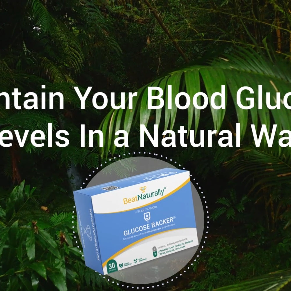 
                  
                    Load and play video in Gallery viewer, Glucose Backer Supplement with Chromium and Ayurvedic Herbs for Blood Sugar Support
                  
                